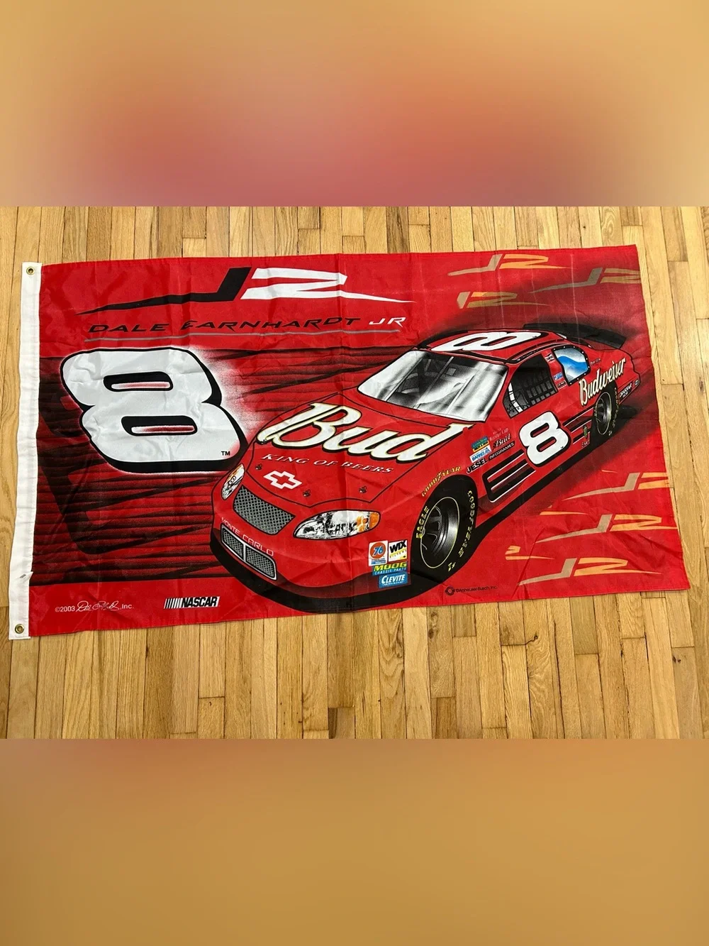 Nascar Budweiser Dale Earnhardt Jr. #8 3'x5' Racing Flag Banner King of Beers